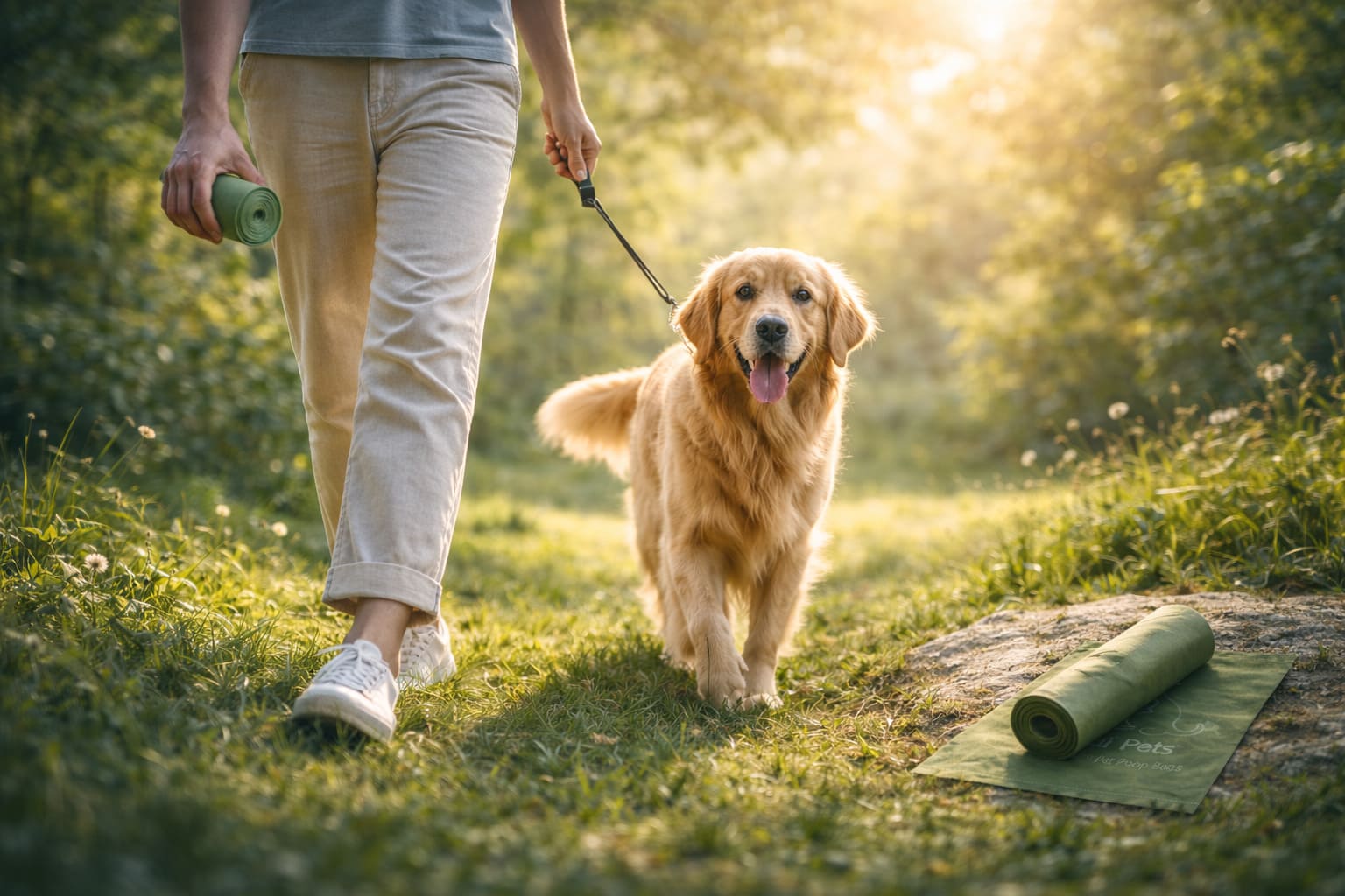 Eco-friendly pet waste bags made from bio-based and recycled materials by Xinrui Pet