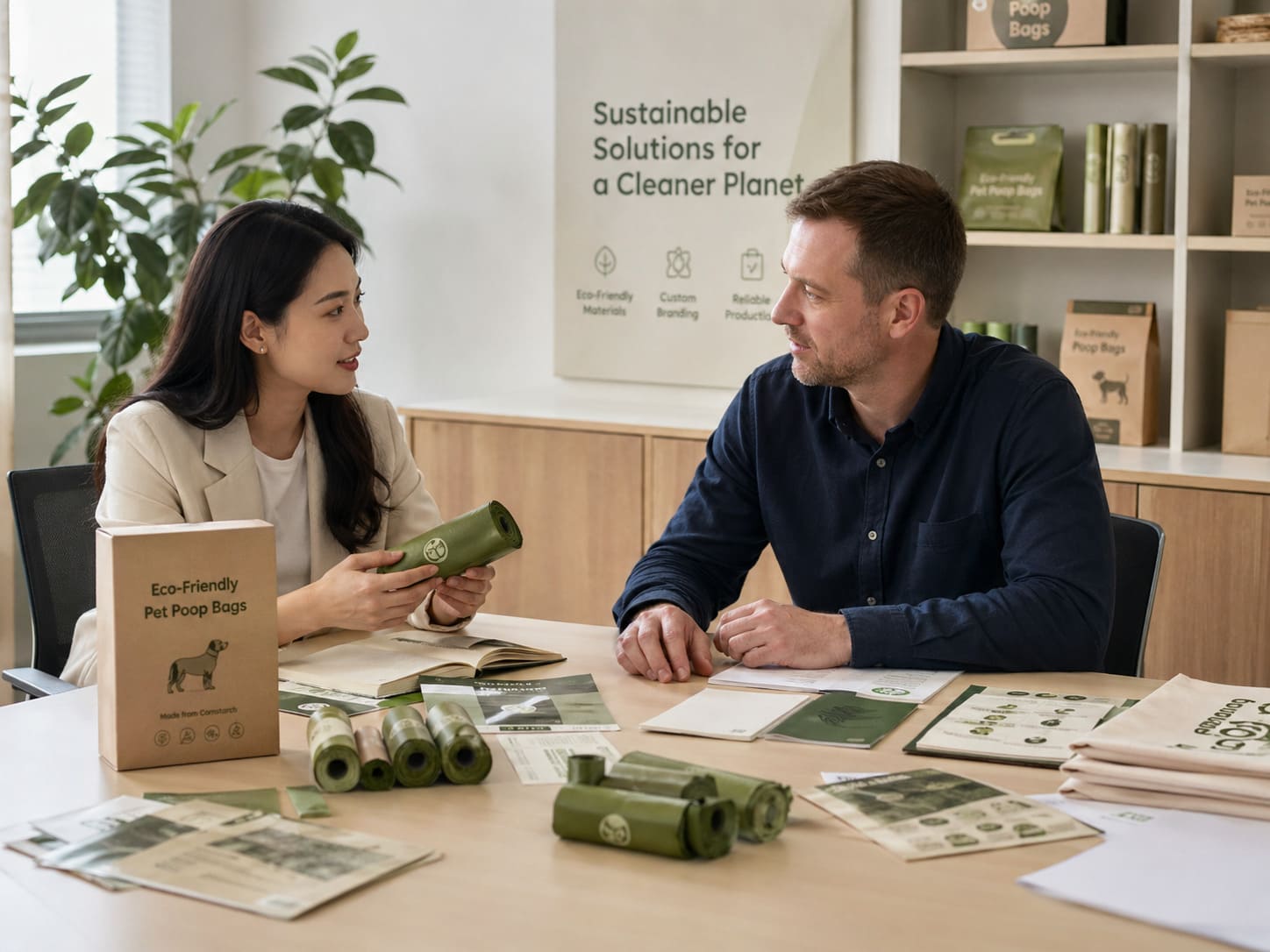 Xinrui eco-friendly pet poop bags made with recycled and bio-based materials