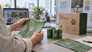 Bio-PE dog poop bags for private label sourcing