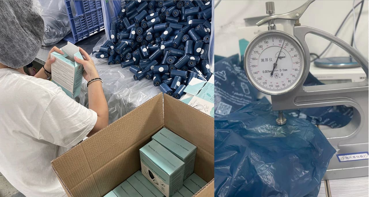 UK private label project -- retail packing and thickness verification